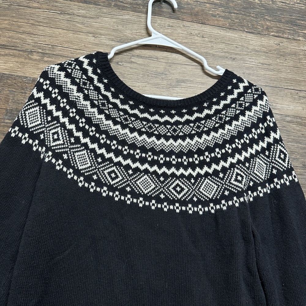 Talbots Black and White Patterned‎ Sweater - Picture 4 of 4